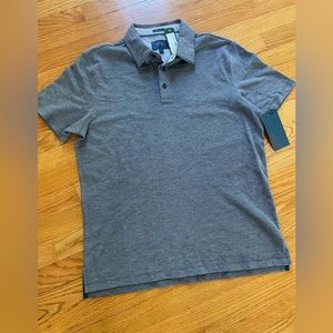 Polo t-shirt. Gray. Medium.